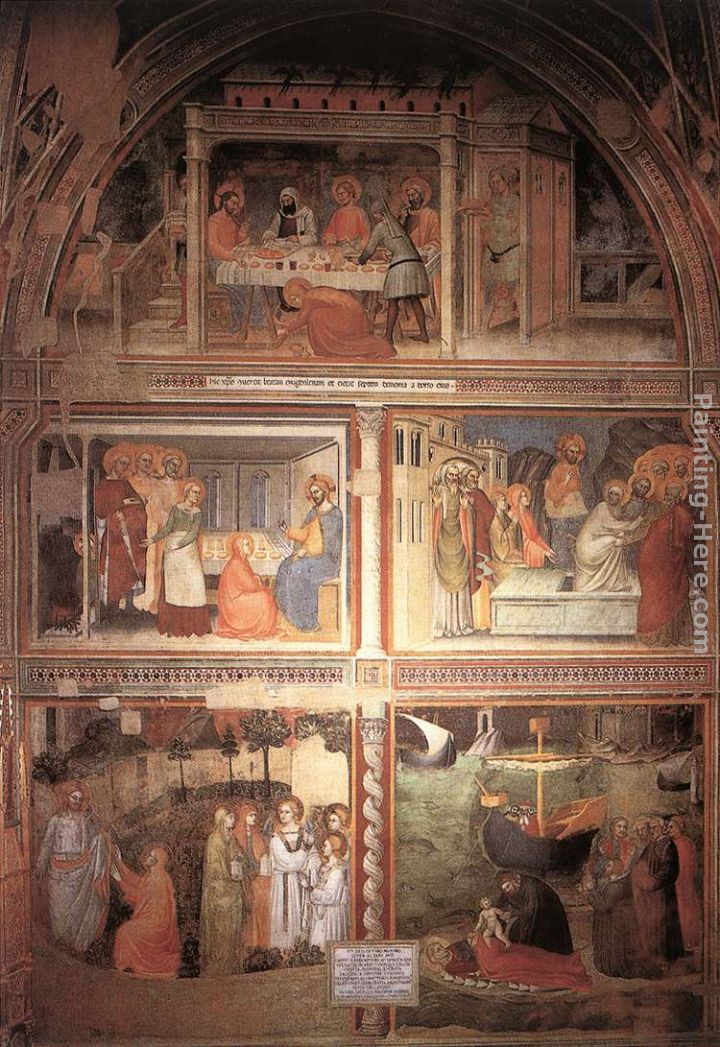 Scenes from the Life of Magdalene painting - Giovanni da Milano Scenes from the Life of Magdalene art painting